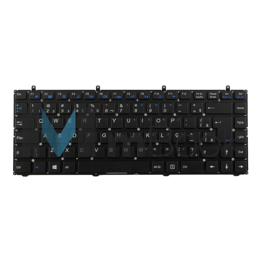 Teclado compatível com 6-79-W549BLWK-330-W, 