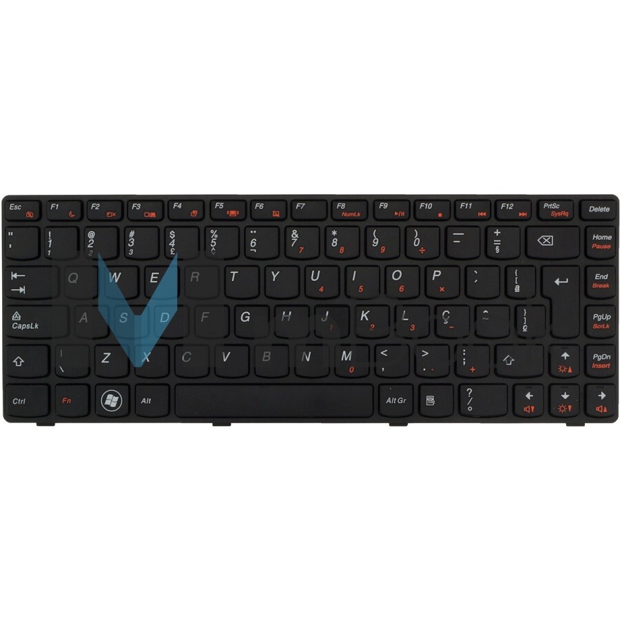 Teclado compatível com Lenovo MP-10A26PA-686, 