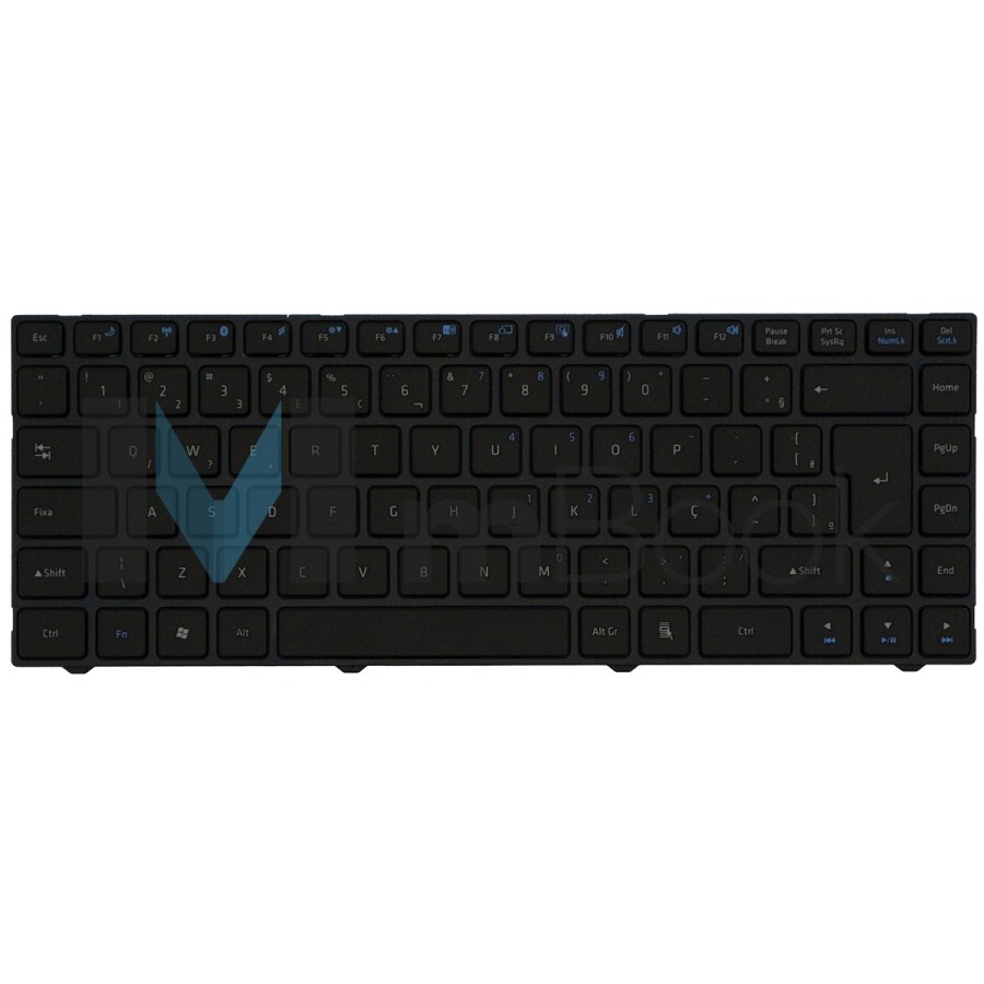 Teclado para Positivo Ultra X8600 com ç com moldura, 