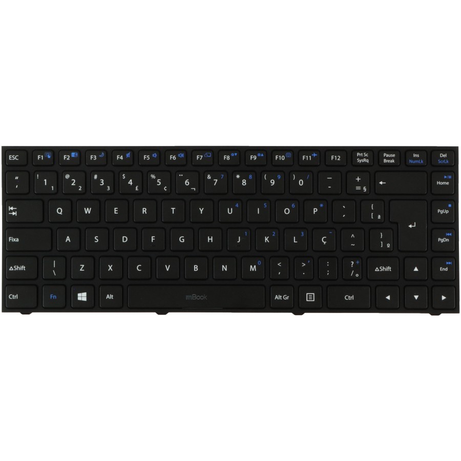 Teclado compatível com Positivo 6-80-W9400-331-1P, 