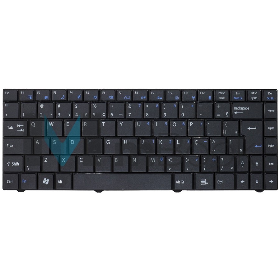 Teclado compatível com Positivo V021928GRA com ç, 