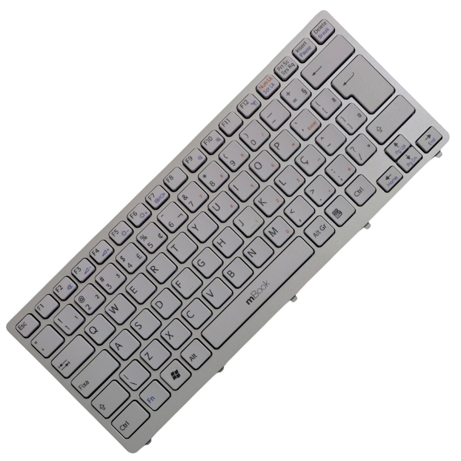 Teclado compatível com Sony 148756021 branco, 