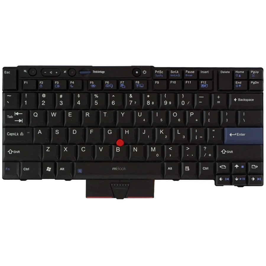 Teclado compatível com Lenovo 45N2141 apontador, 