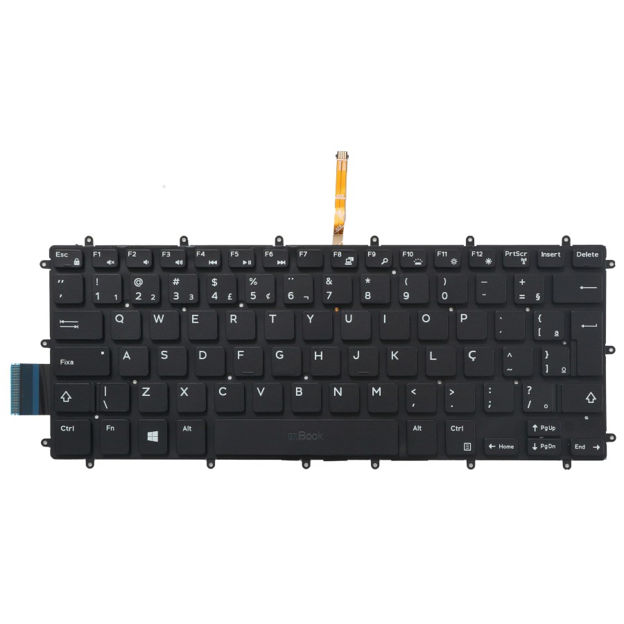 Teclado compatível Dell 03NVJK PK131Q01B00 com ç, 