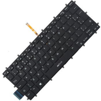 Teclado compatível Dell 0M6JTP V154925AS1 com ç, 