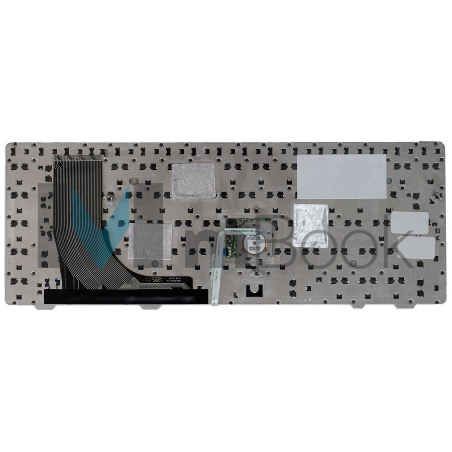 Teclado compatível HP V119030B 6360b com Ç e ponteiro, 