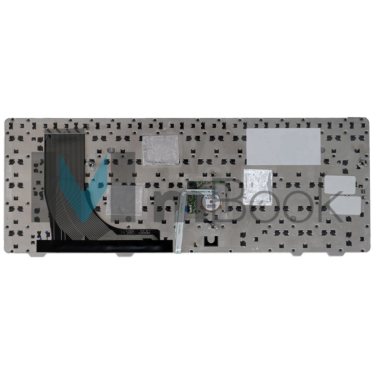 Teclado compatível HP V119030B 6360b com Ç e ponteiro, 