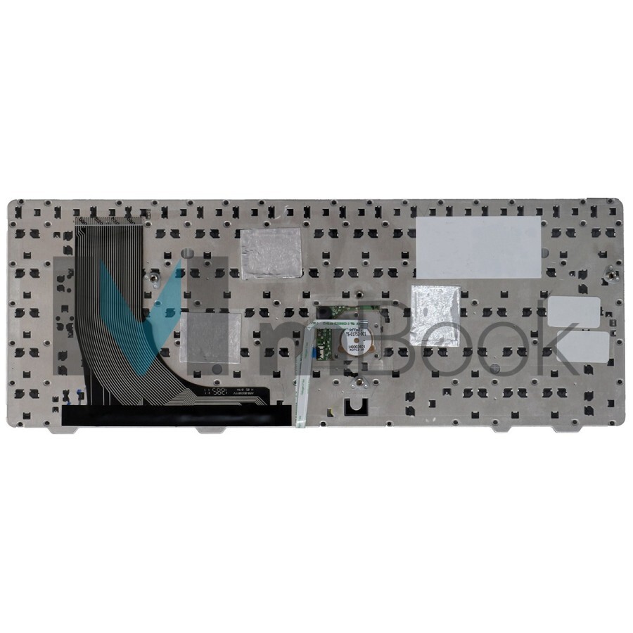 Teclado compatível HP V119030B 6360b com Ç e ponteiro, 
