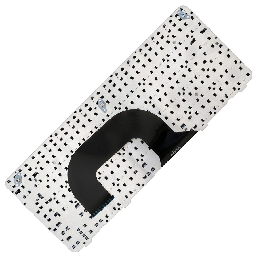 Teclado compatível HP 636977-201 dm1-3000 com moldura e Ç, 
