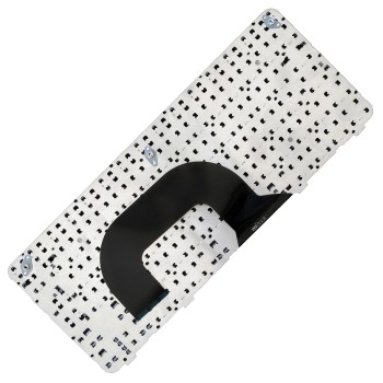 Teclado compatível HP 636977-201 dm1-3000 com moldura e Ç, 