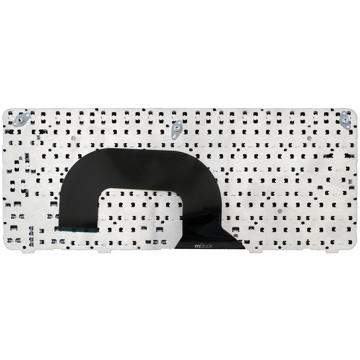 Teclado compatível HP 636977-201 dm1-3000 com moldura e Ç, 