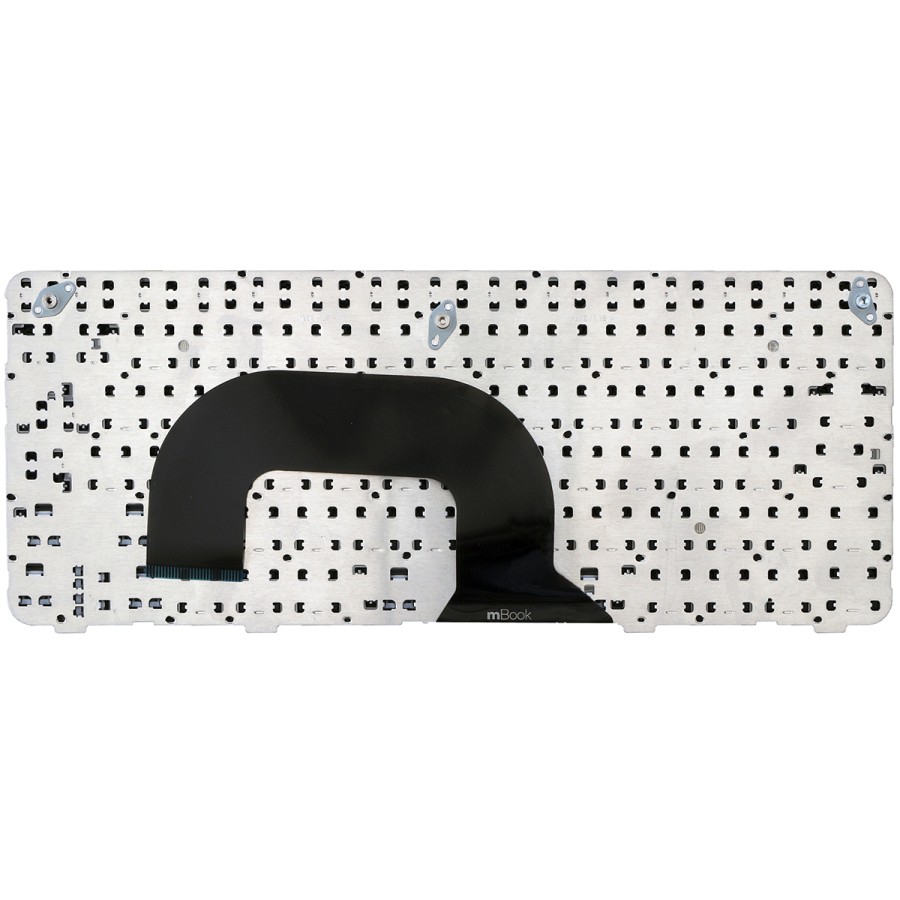 Teclado compatível HP 636977-201 dm1-3000 com moldura e Ç, 