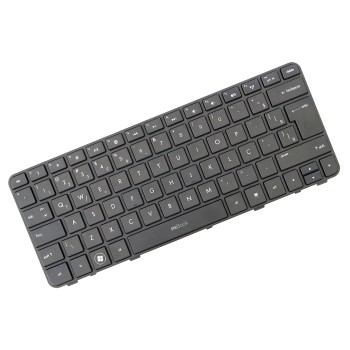 Teclado compatível HP 636977-201 dm1-3000 com moldura e Ç, 