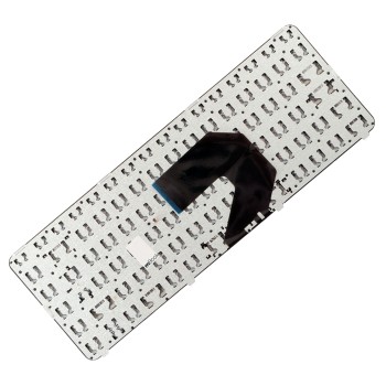 Teclado compatível HP AER33600210 preto com moldura e Ç, 