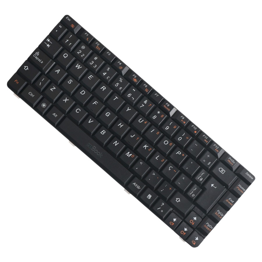 Teclado compatível Lenovo NSK-B30SN com Ç preto, 