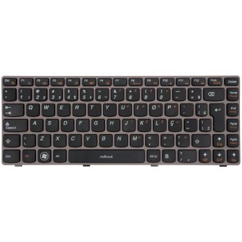 Teclado compatível Lenovo AEKL6600210 com Ç, 
