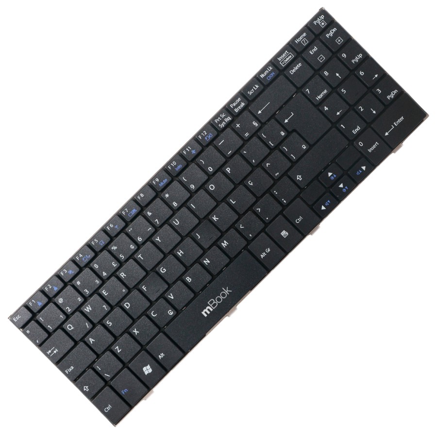Teclado compatível LG MP-09M16BRA01 com Ç sem moldura, 