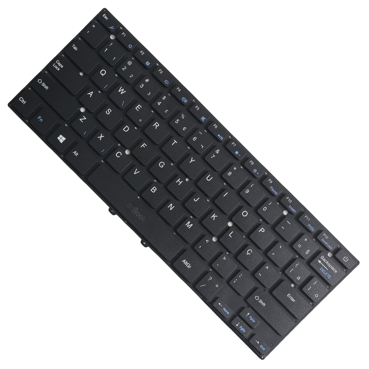 Teclado compatível Multilaser MB27716014-BZ com ç, 