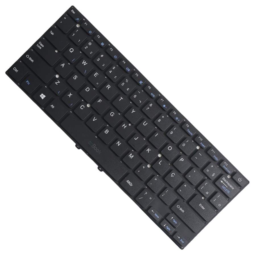 Teclado compatível Multilaser MB27716014-BZ com ç, 
