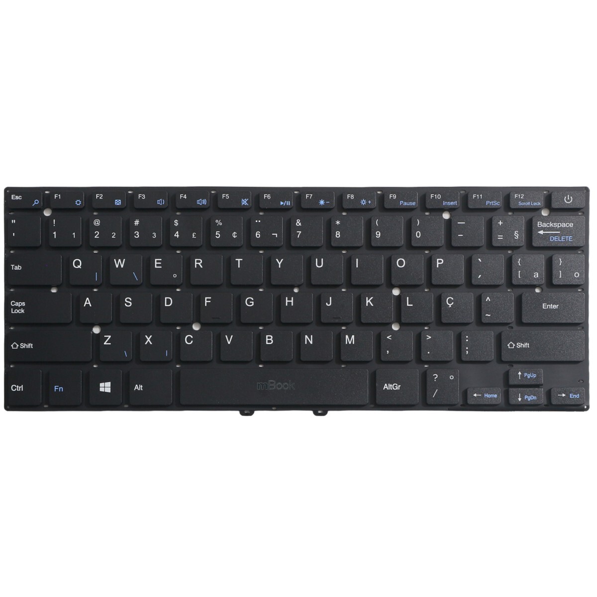Teclado compatível Multilaser YXT-NB93-49 com ç, 