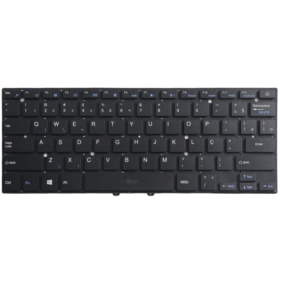 Teclado compatível Multilaser YXT-NB93-49 com ç, 