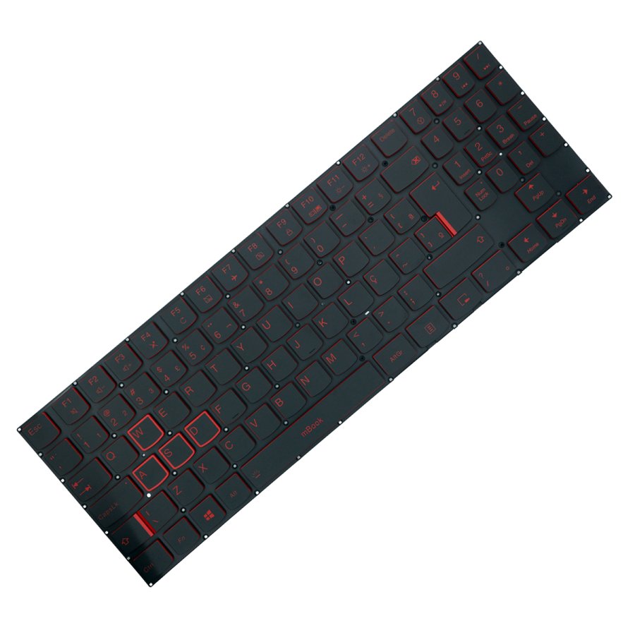 Teclado com led vermelho para Lenovo Legion Y530-15ICH, 