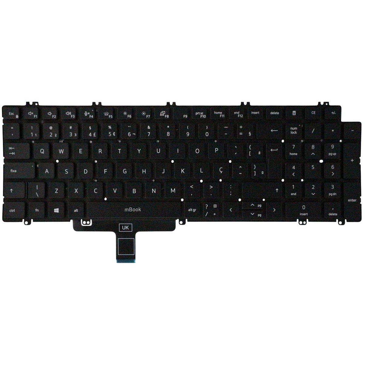 Teclado retroiluminado para Dell Latitude 5520, 