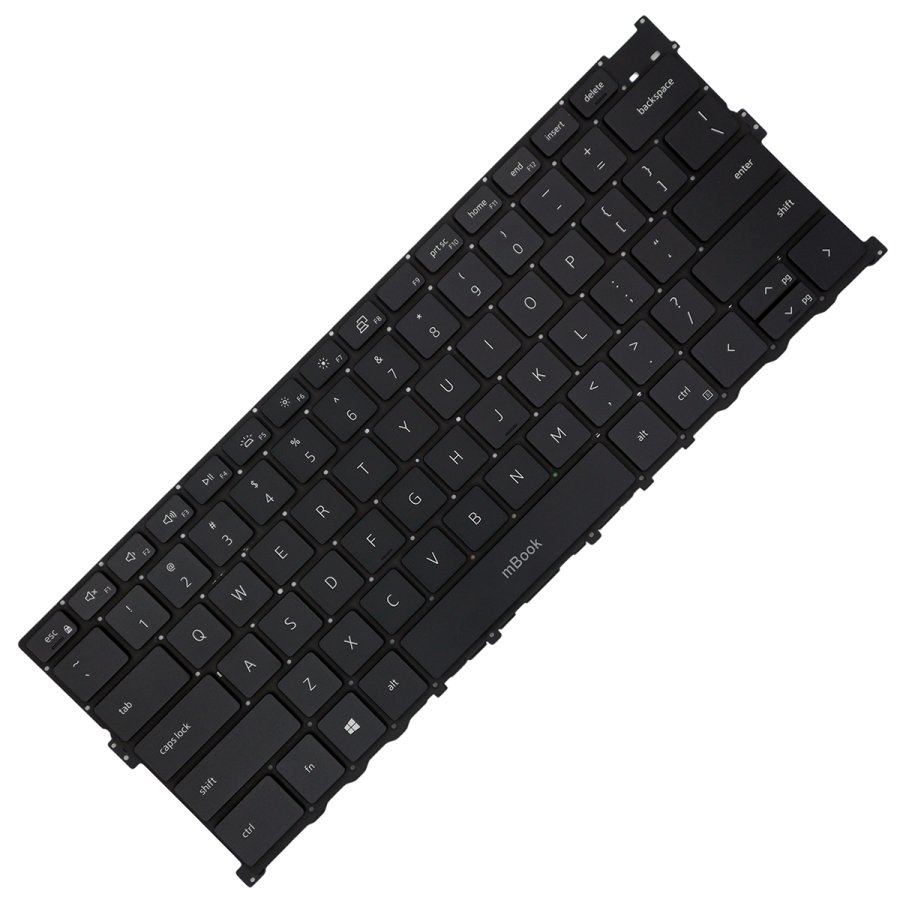 Teclado US com LED para Dell XPS 13 9300 P117G, 