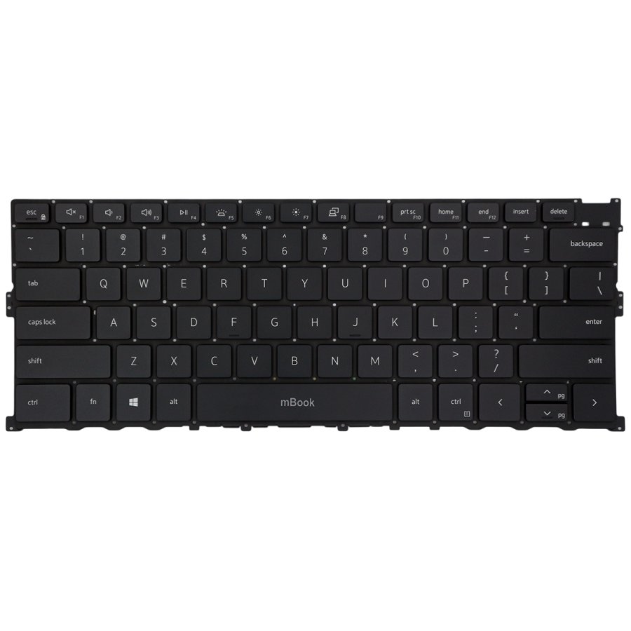 Teclado US com LED para Dell XPS 13 9300 P117G, 