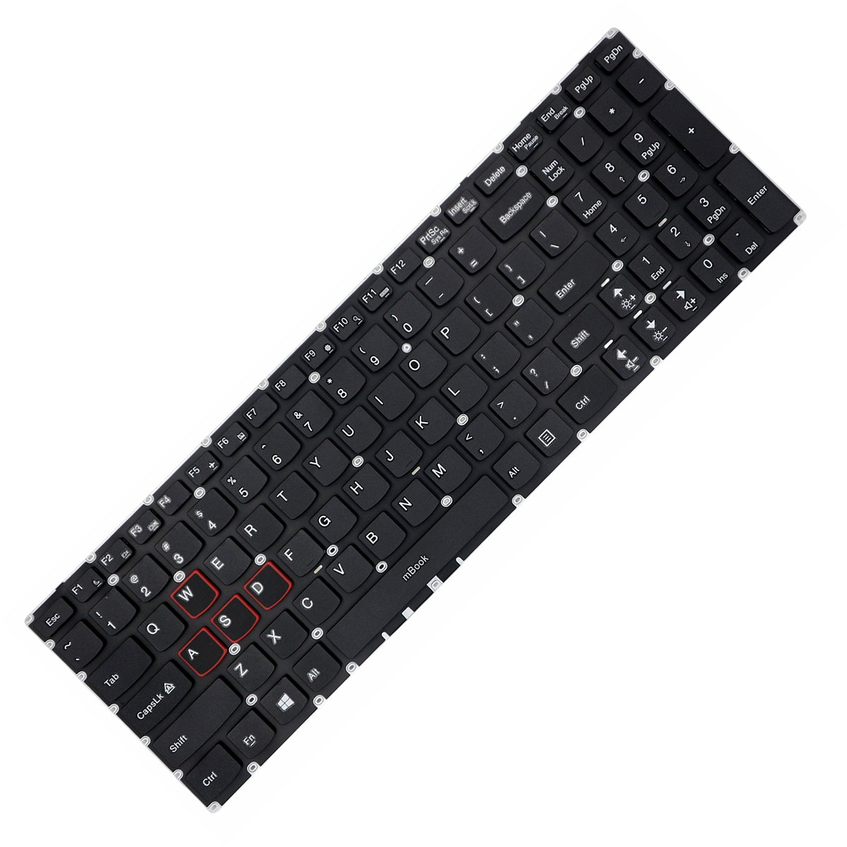 Teclado US Sem LED compatível Lenovo SN20H54506, 