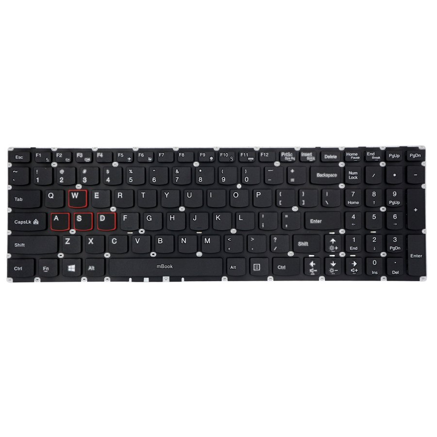 Teclado US Sem LED compatível Lenovo SN20H54485, 