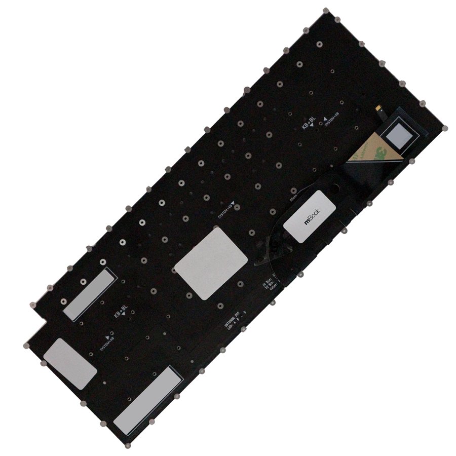 Teclado US com LED para Dell XPS 15 9510, Precision 5560, 