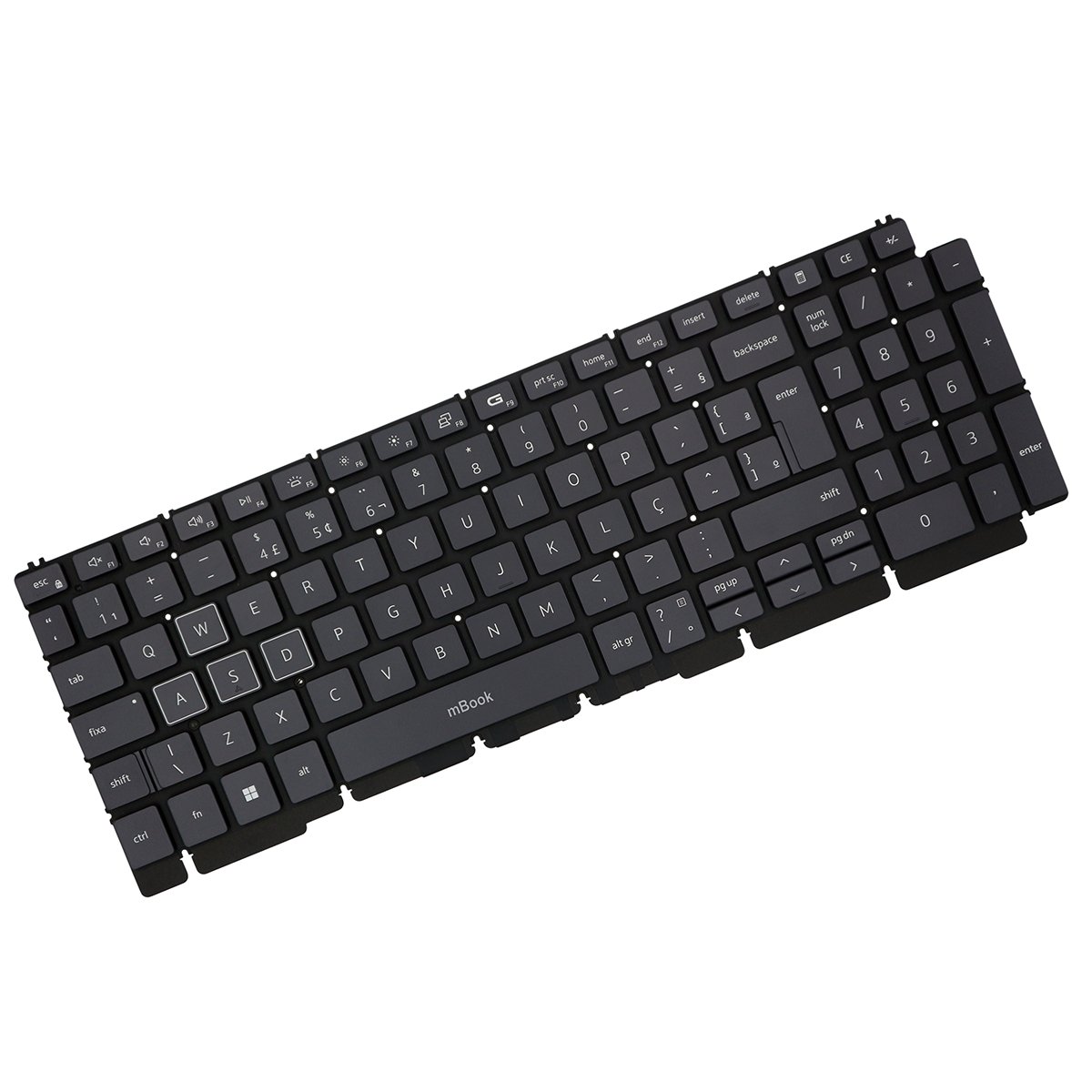 Teclado BR Retroiluminado RGB para Dell G15 5535, 