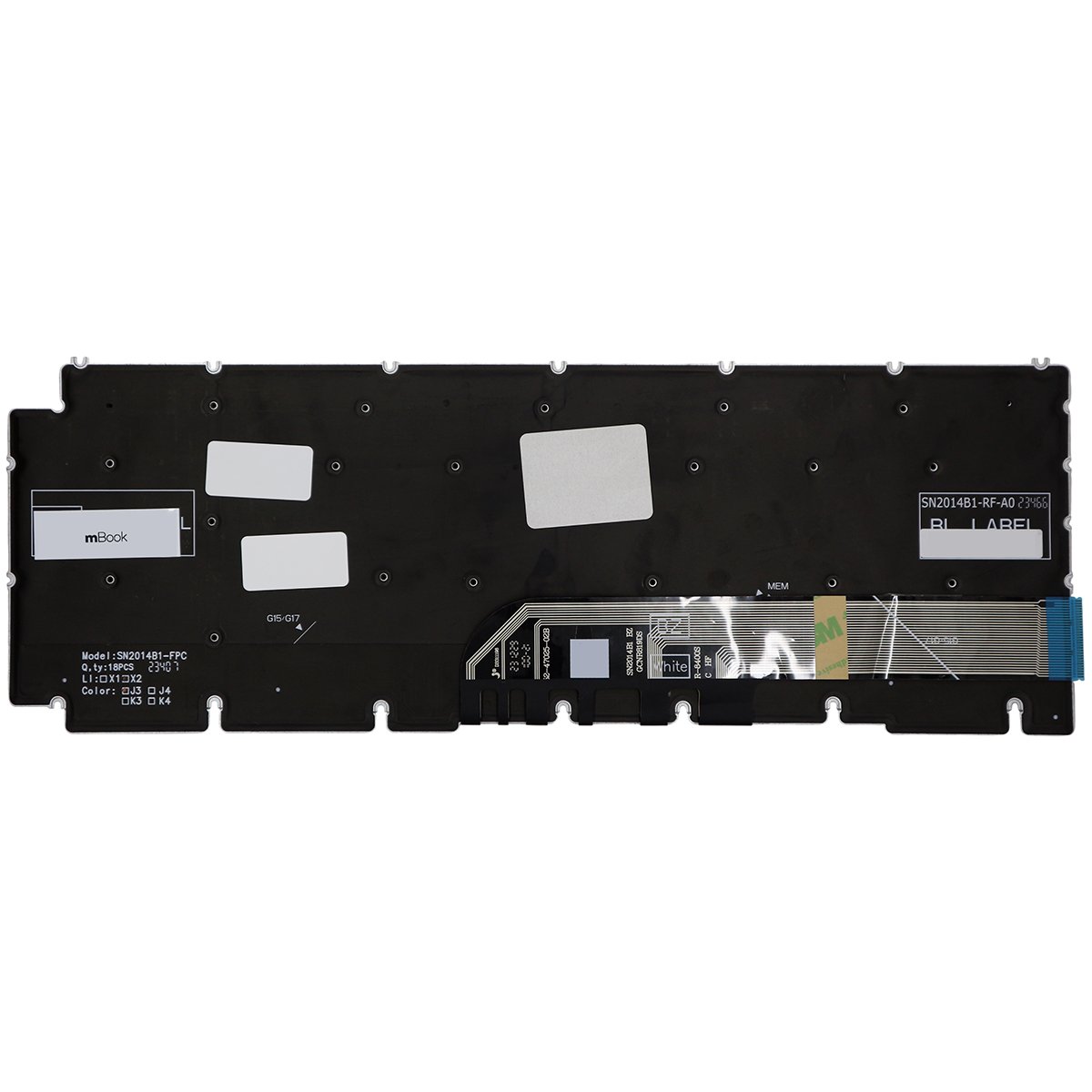 Teclado BR Retroiluminado RGB para Dell G15 5530, 5535, 