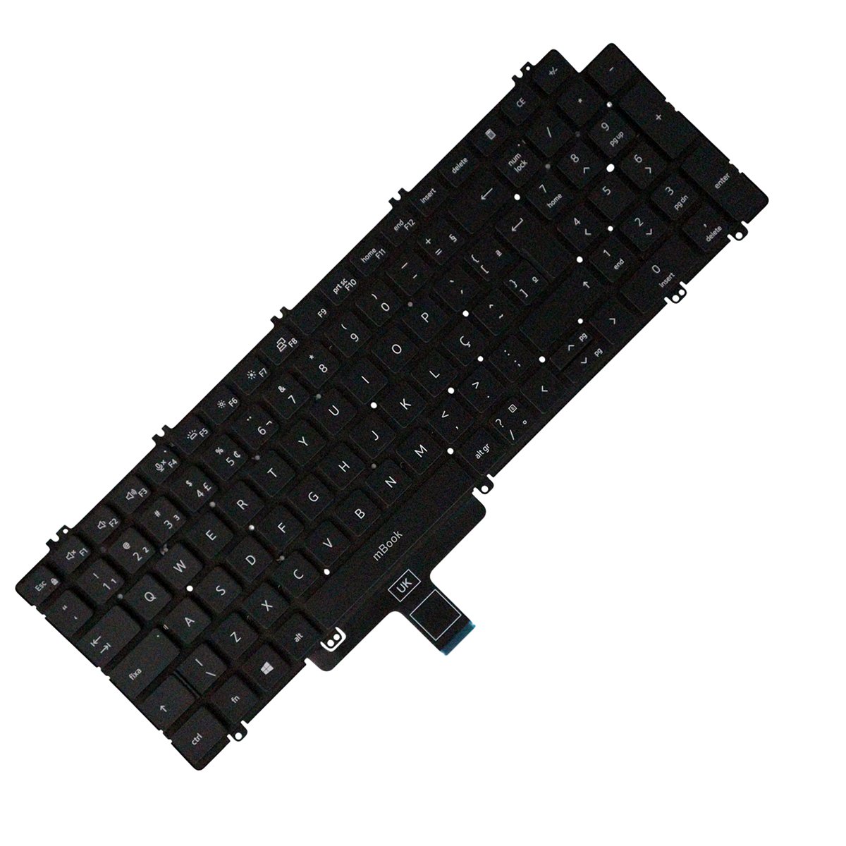 Teclado retroiluminado para Dell Precision 3571, 