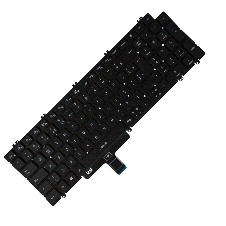 Teclado retroiluminado para Dell Precision 3571, 