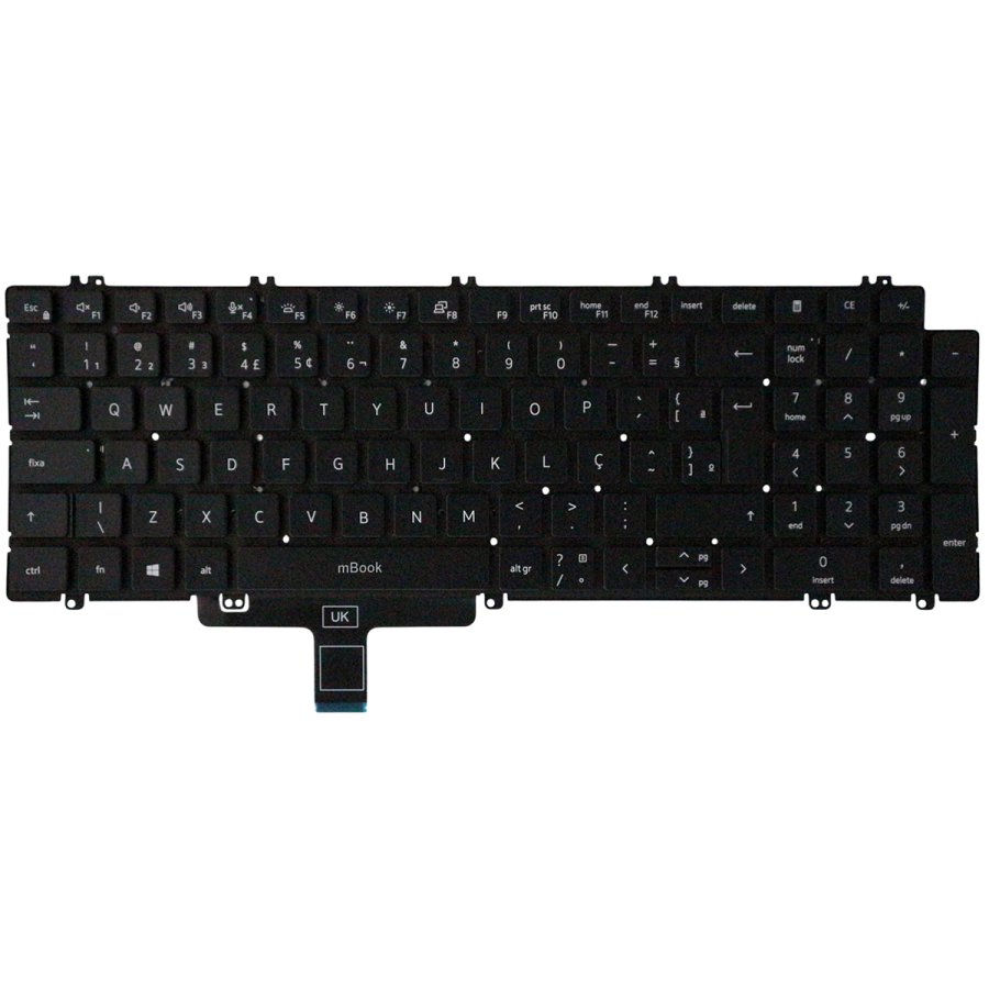 Teclado retroiluminado para Dell Precision 3571, 