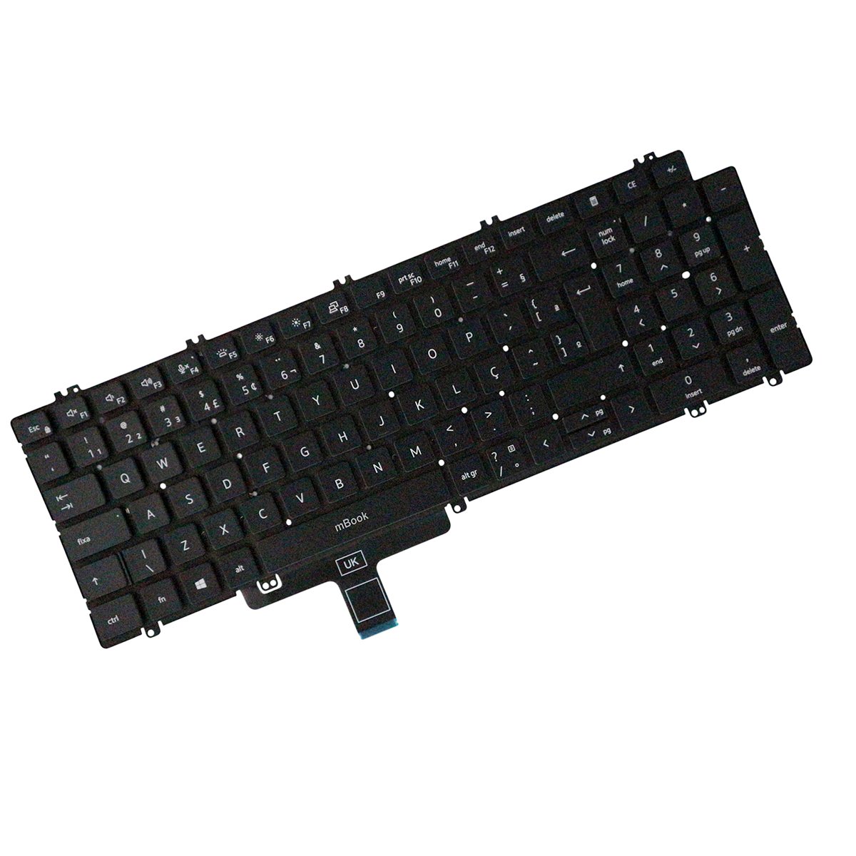 Teclado retroiluminado para Dell Precision 3571, 
