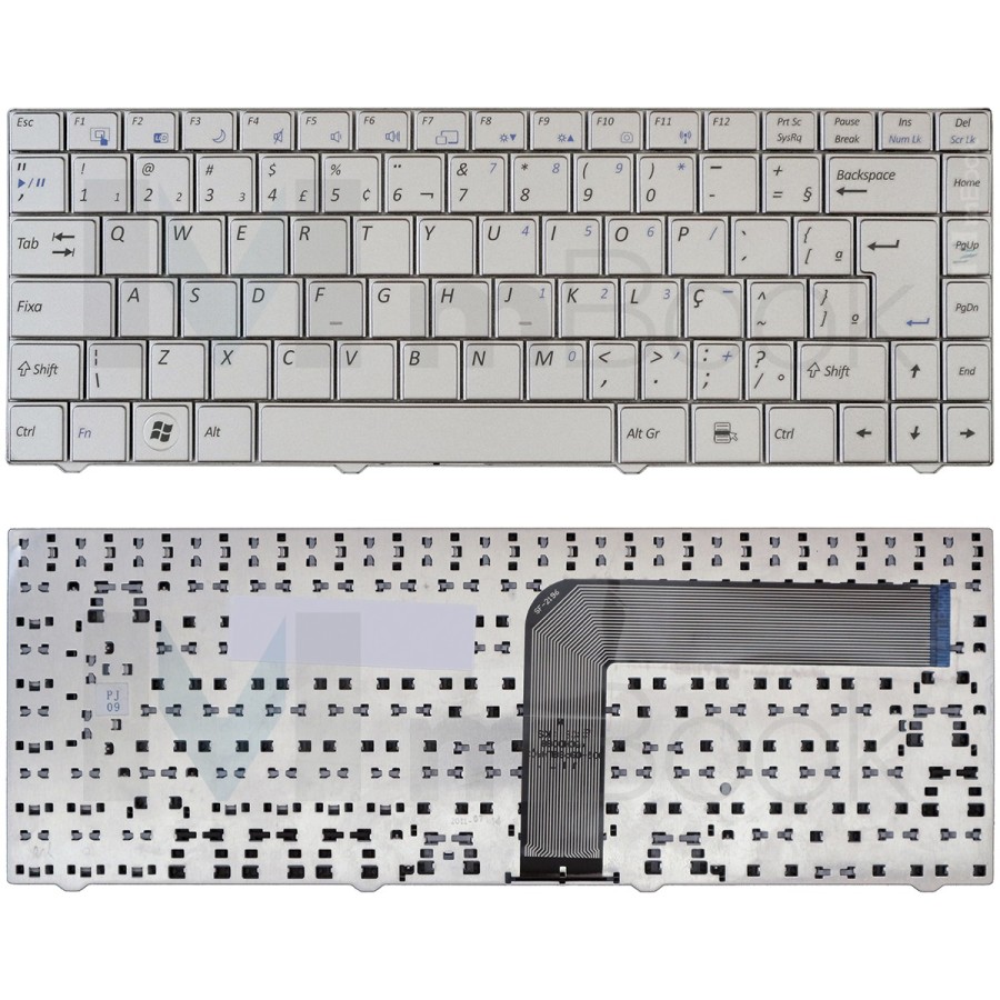 Teclado Positivo Premium 3110 Mp-09p88pa6f51 Prata Com Ç