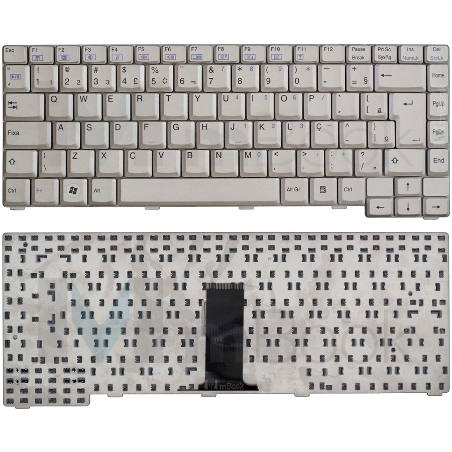 Teclado Branco Positivo Premium 6-80-m7490-330-1