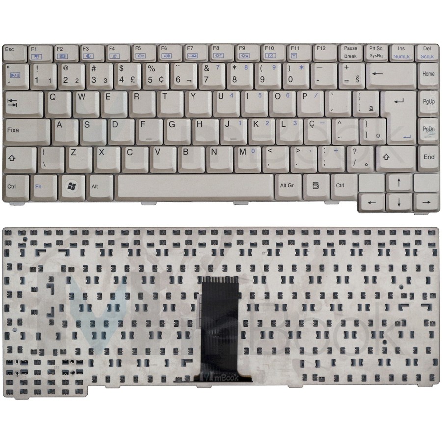 Teclado Branco Positivo Premium P330l C331l