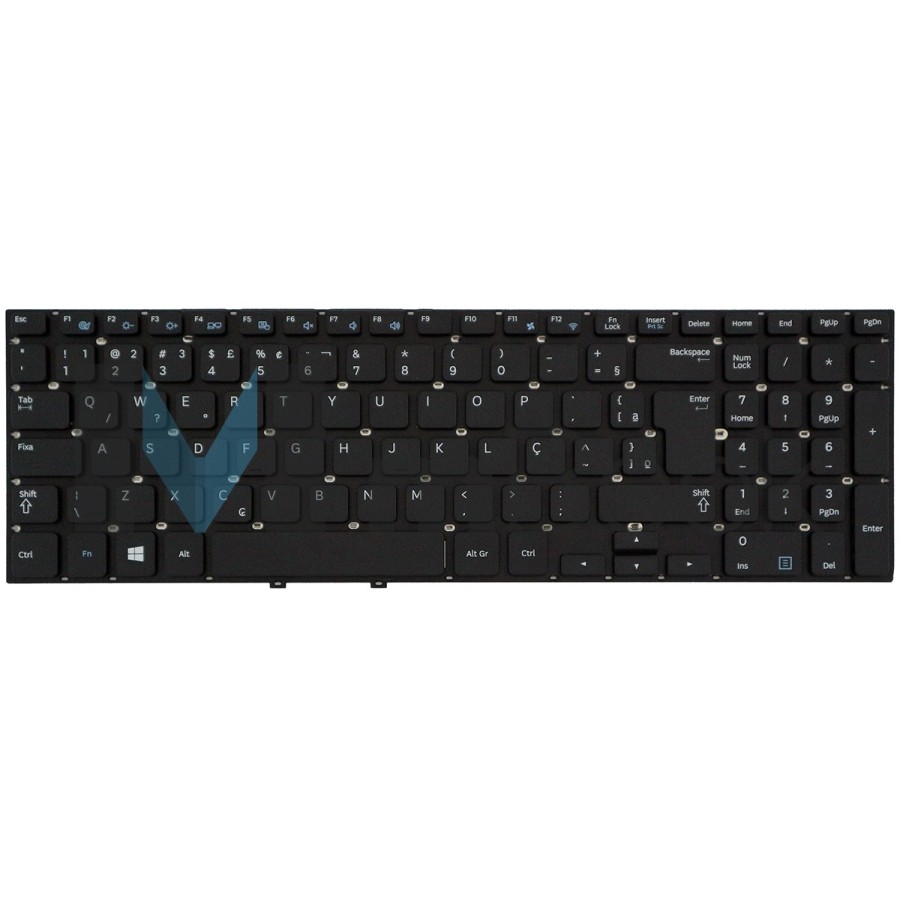 Teclado para notebook Samsung 9z.n4nsn.00s  9z.n4nsn.00e, 
