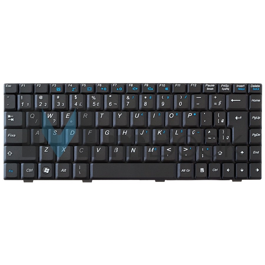 Teclado Philips 12nb 13nb Preto V022409bk1 Abnt 209b-br