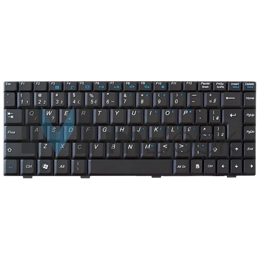 Teclado Philips 12nb 13nb Preto V022409bk1 Abnt 209b-br