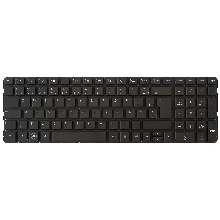 Teclado Hp Pavilion Dv6-7000 Preto Br S/ Molddura 670321-201, 