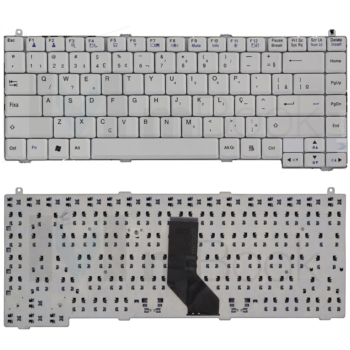 Teclado Notebook Lg R410 R480 Branco Br (ç), 