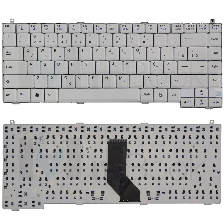 Teclado Notebook Lg R410 R480 Branco Br (ç), 