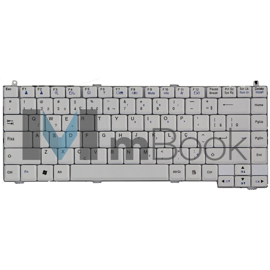 Teclado Notebook Lg R410 R480 Branco Br (ç)