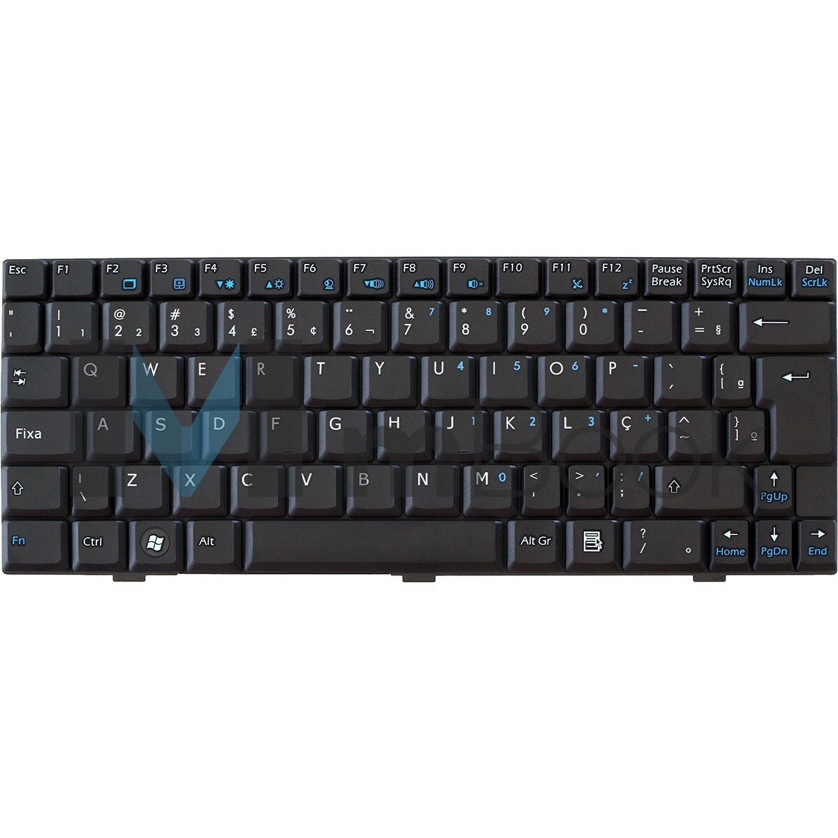 Teclado Positivo Mobo 1000 1050 1055 1070 1080 1090 Preto, 