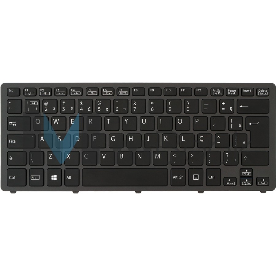 Teclado Sony Vaio Svf14n11cxb Svf14n2g4r Svf14n2j2r Preto